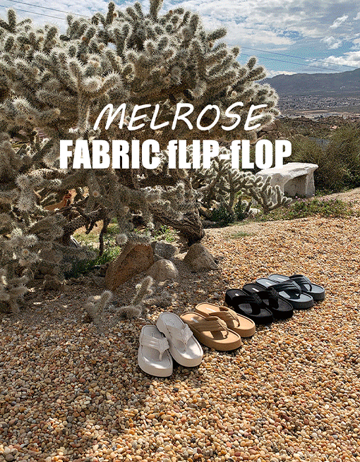 [lucky days][made prostj] Melrose fabric flip-flop (4colors)